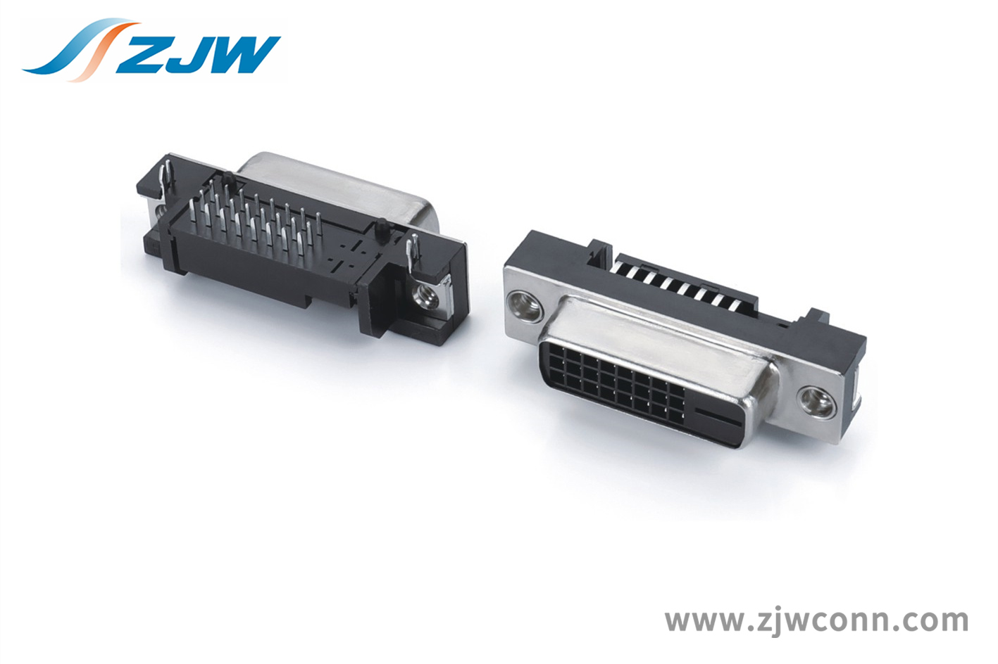 DVI24+1黑90°铆合