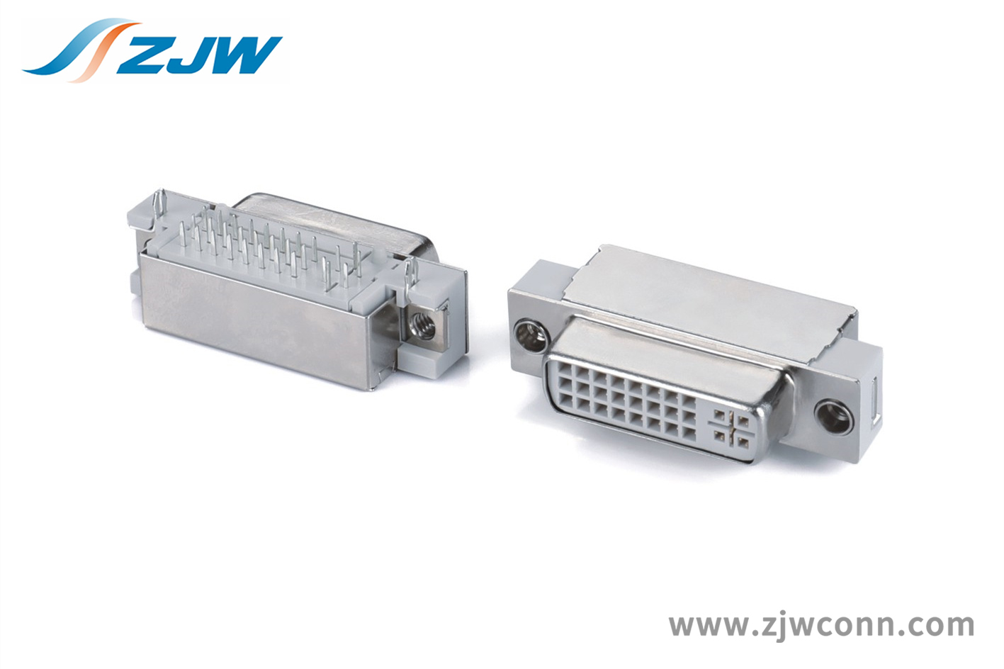 DVI24+5白色短柱铆合带屏蔽(H2.26)