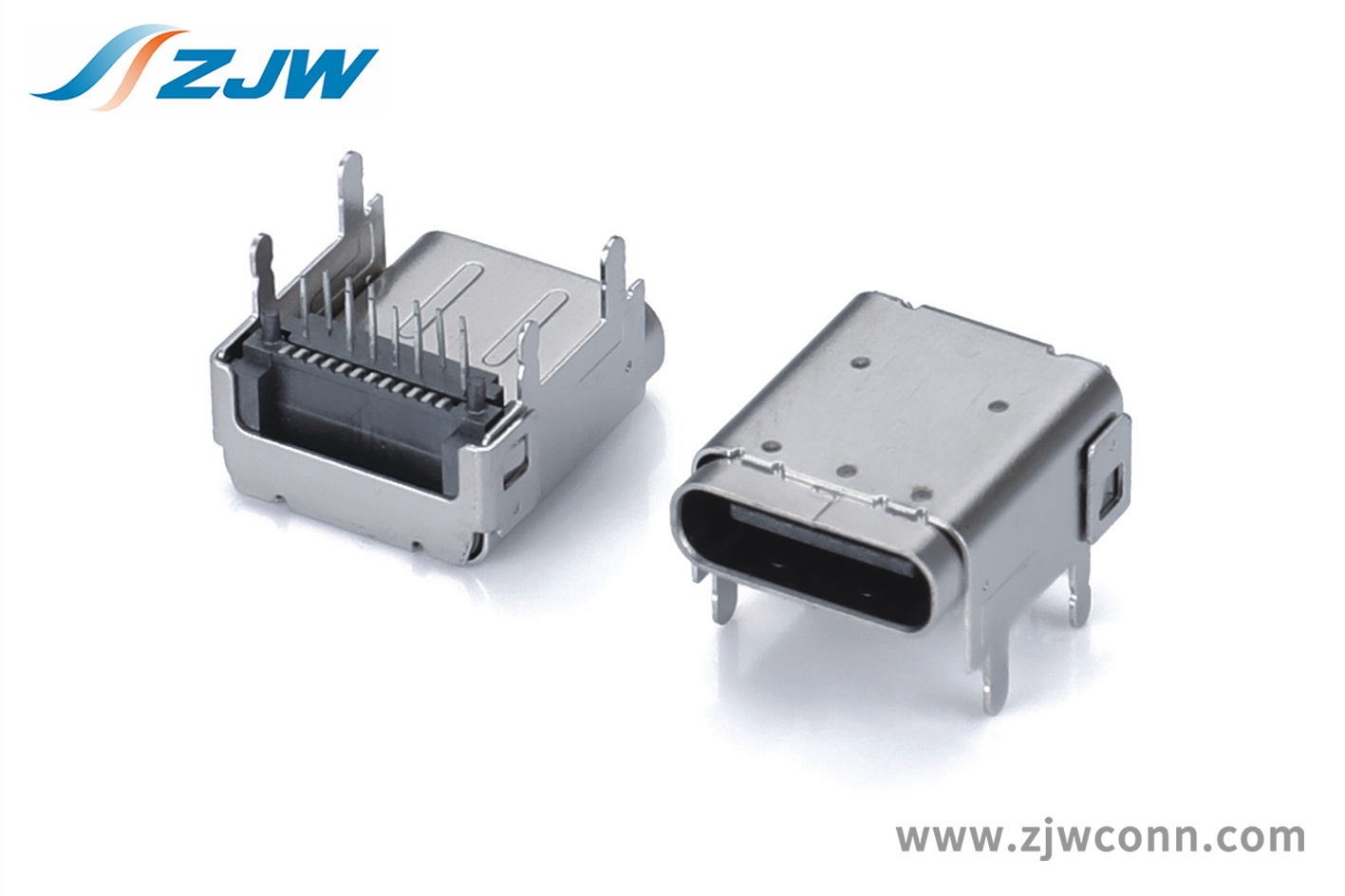 TYPE-C母座24PIN 板上加高CH=3.4