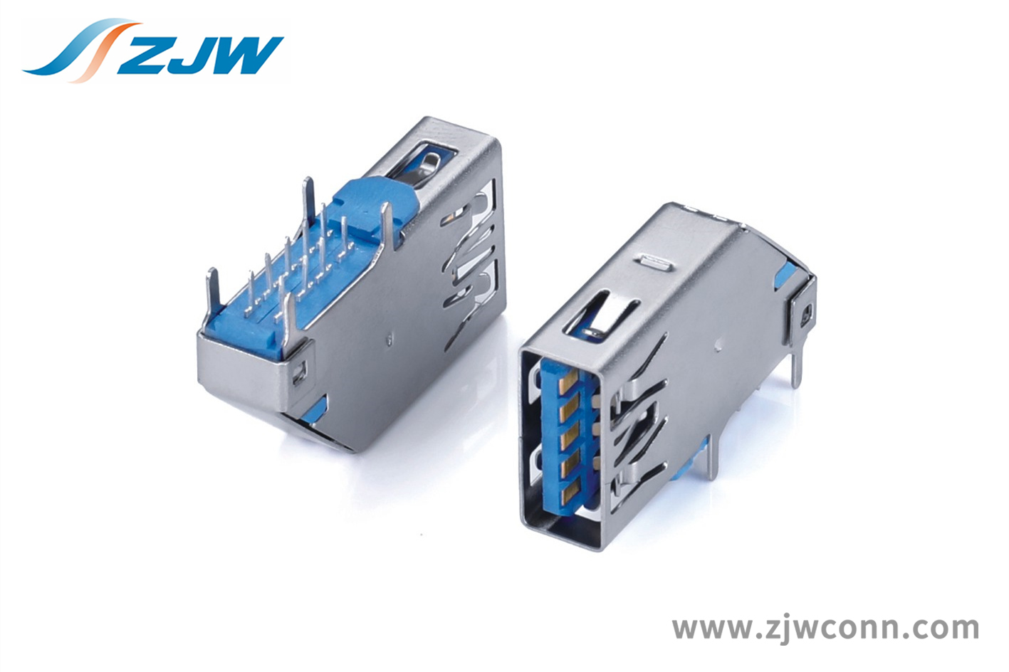 USB3.0正向侧插90°