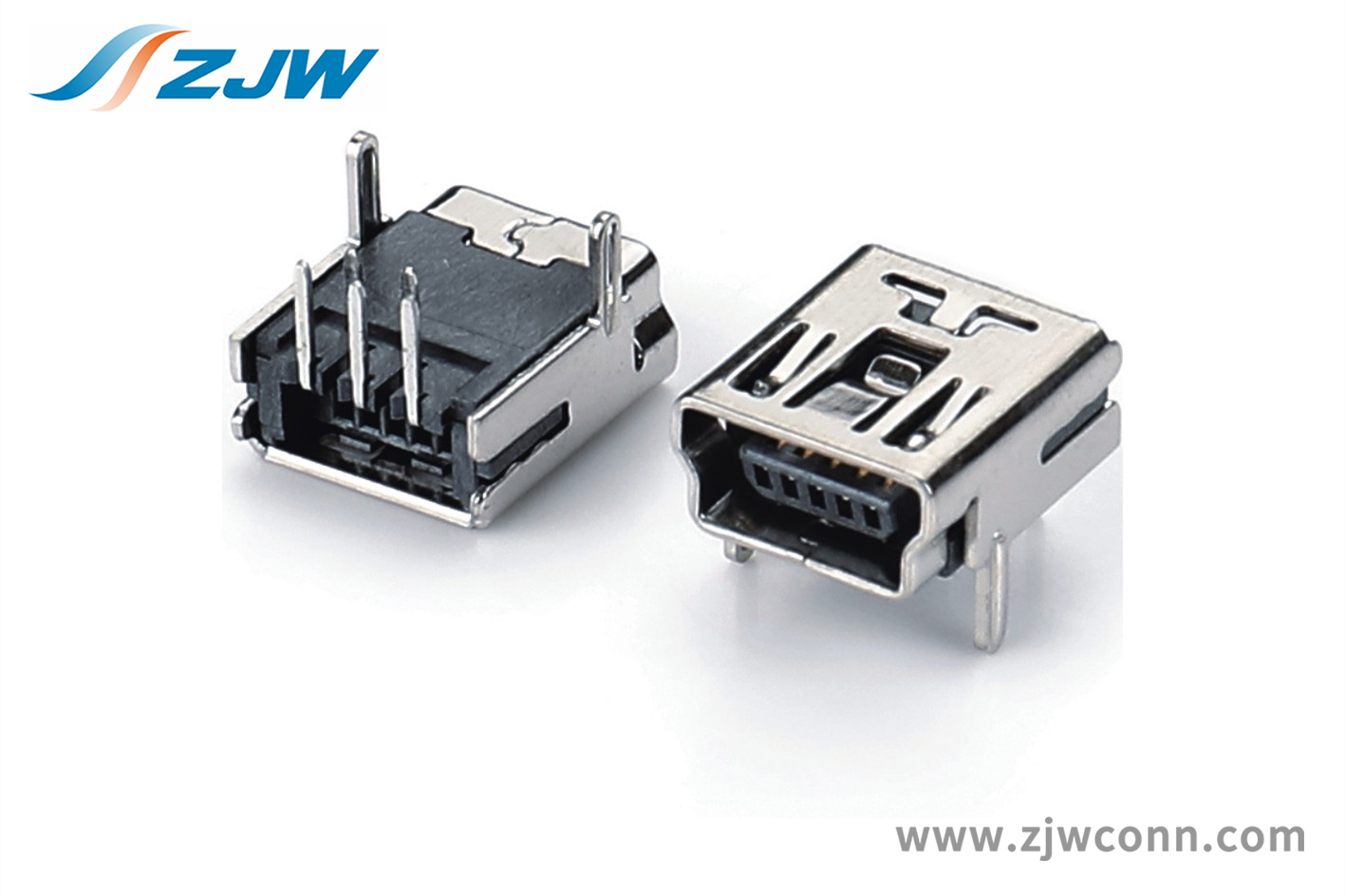Mini USB 5P DIP90°