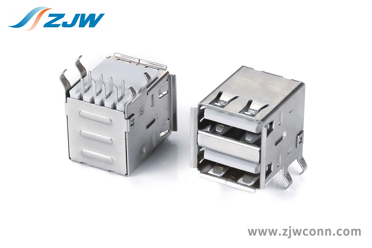 双层USB2.0一体式 DIP90°