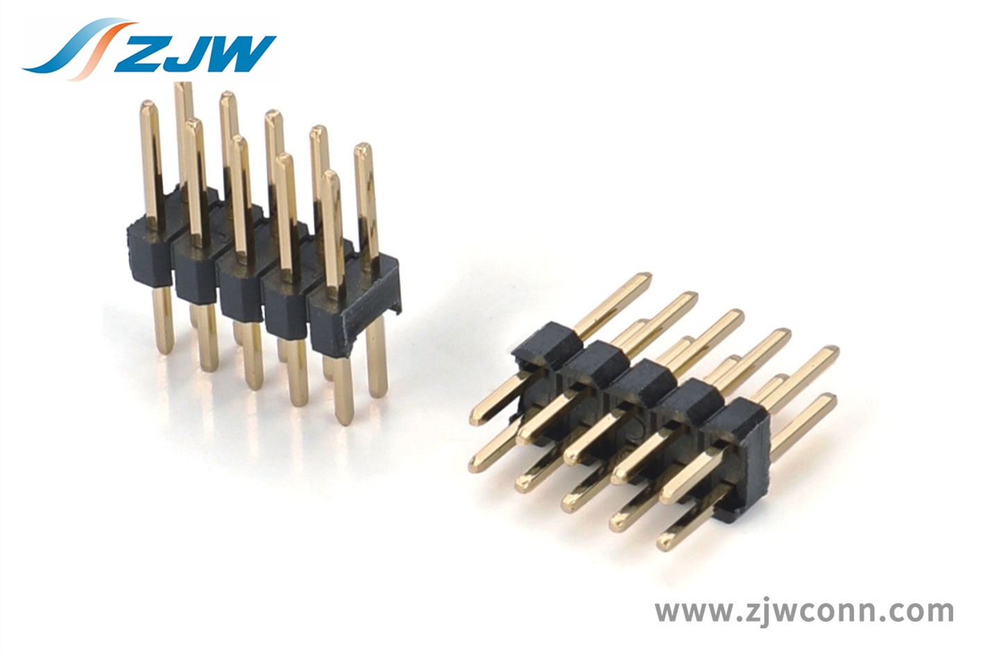 排针2.54mm双排180°