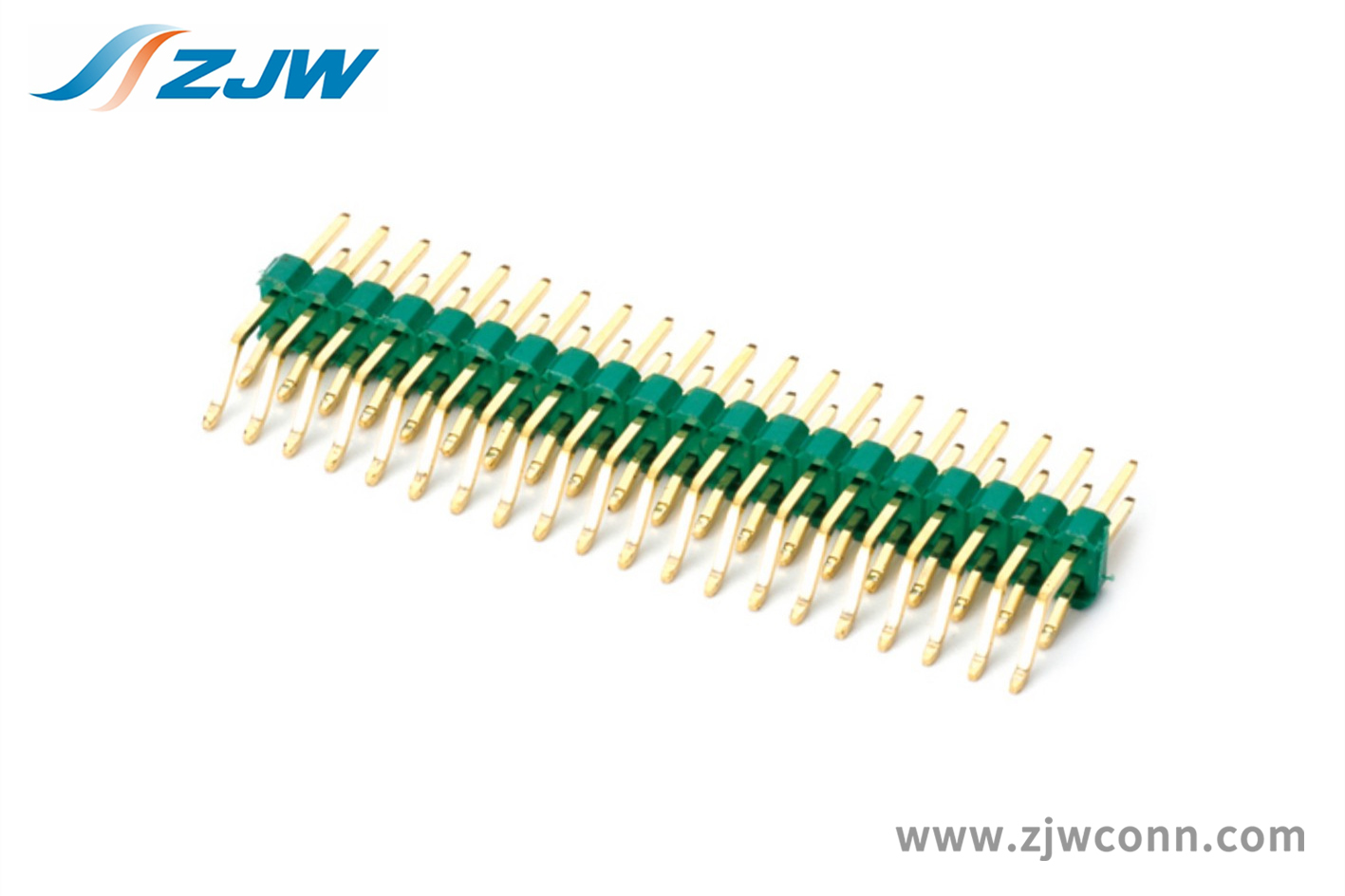 排针2.54mm双排卧贴