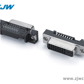 DVI24+1黑90°铆合