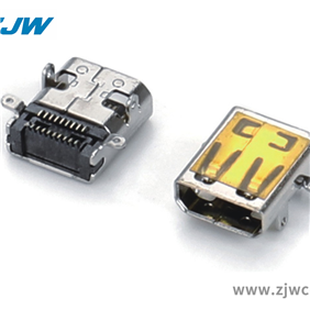 HDMI D TYPE 母头前插后贴