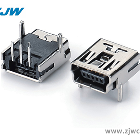 Mini USB 5P DIP90°