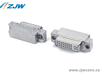 DVI24+5白色短柱铆合带屏蔽(H2.26)