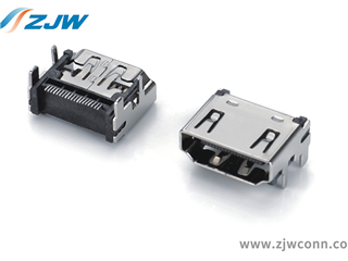 HDMI2.1 A TYPE 19P SMT DIP脚无凸点