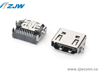 HDMI AF FEMALE正向沉板DIP H4.37mm