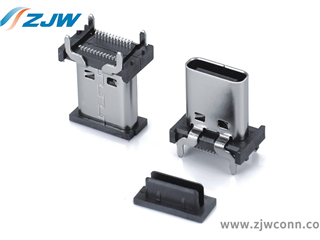 TYPE-C母座24PIN 双SMT直立式