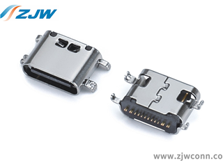 TYPE-C母座16PIN卧贴沉板0.8mm