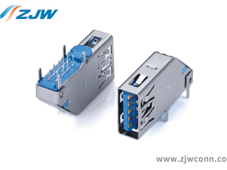 USB3.0正向侧插90°