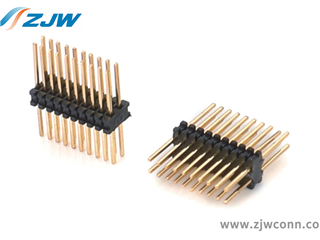 排针0.8mm双排180°